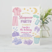 Dormir modifiable Invitation de fête d'anniversair (Debout devant)