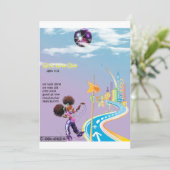 Dormir pour les filles Carte Invitation (Debout devant)