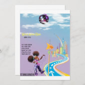 Dormir pour les filles Carte Invitation (Devant / Derrière)