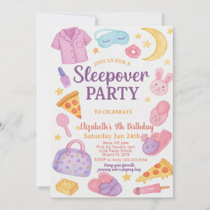 Dormir tendance Invitation Anniversaire