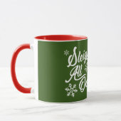 DORMIR TOUTE LA JOURNÉE CHRISTMAS CADEAU MUG (Gauche)