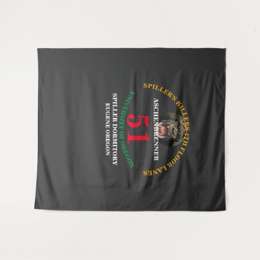 DORMITORY UNIVERSITEIT VAN OREGON Team JERSEY Wandkleed (Voorkant (horizontaal))