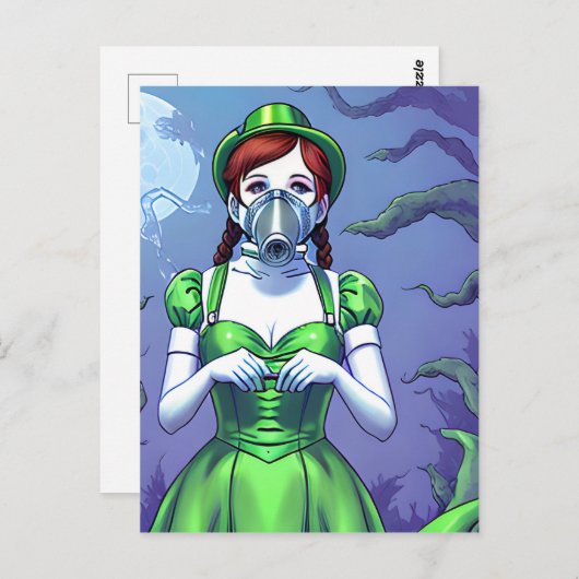 Dorothy dans une carte postale Masque gaz (Devant / Derrière)