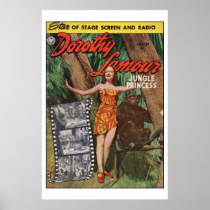 Dorothy Lamour Oerwoud Princess Poster