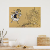 Dorothy melting Wicky Wizard of Oz Poster (Keuken)