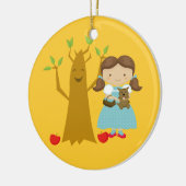 Dorothy naast Talking Tree Kerstversiering Keramisch Ornament (Links)
