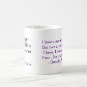 Dorothy Parker "je tasse aime Martini" (Centre)