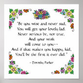 Dorothy Parker Quotation Poster by SRF (Devant)
