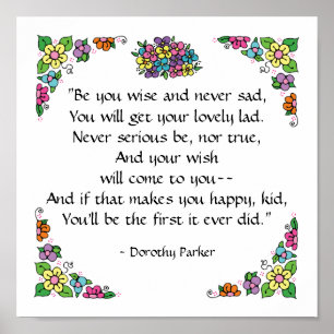 Dorothy Parker Quotation Poster door SRF