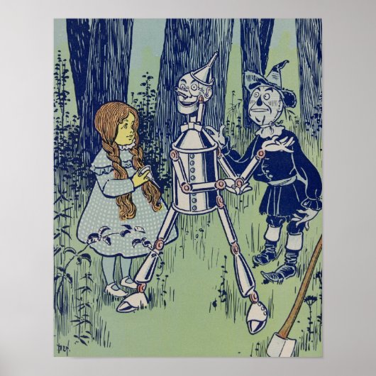  Dorothy, Tinman en Scarecrow Poster (Voorkant)