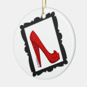 Dorothy's Framed Ruby Red Heel Ornament (Links)