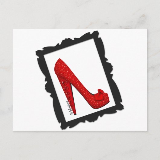 Dorothy's Framed Ruby Red Heels Briefkaart (Voorkant)