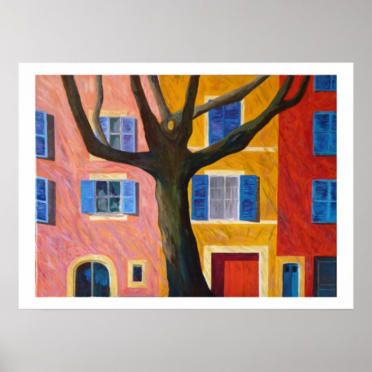 dorp de Provence Poster (Voorkant)