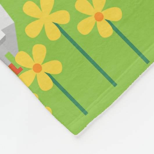 dorp fleece deken (Hoek)