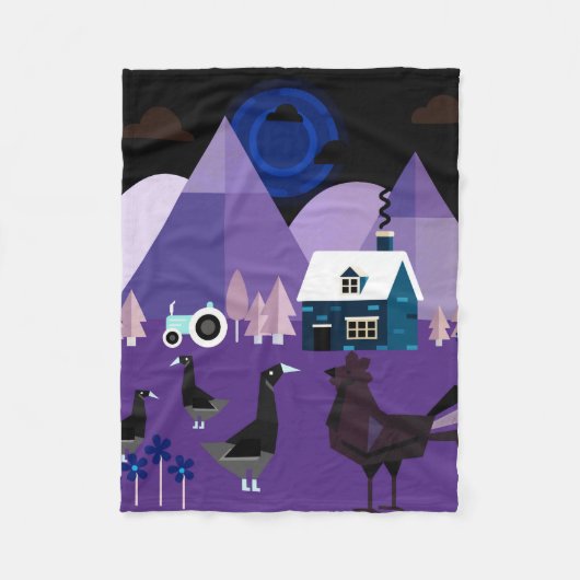 dorp fleece deken (Voorkant)