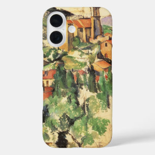 Dorp Gardanne door Paul Cezanne, Vintage Kunst iPhone 16 Hoesje