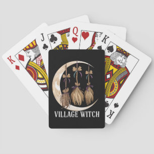 Dorp Heks Gotische Occultisme Wicca Heidense Natuu Pokerkaarten