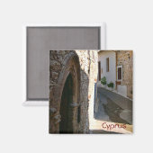Dorp in Cyprus Magneet (Voorkant / Achterkant)