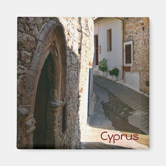 Dorp in Cyprus Magneet (Voorkant)