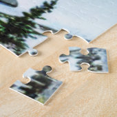 dorp in de bergen Jigzaag Puzzle Legpuzzel (Zijkant)
