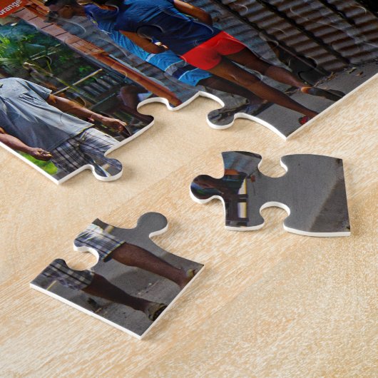 dorp in Madagaskar Legpuzzel (Zijkant)