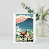 dorp in Mont Blanc, Frankrijk Briefkaart (Staand voorkant)