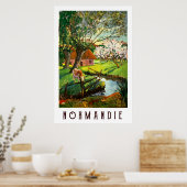dorp in Normandië, Frankrijk Poster (Keuken)