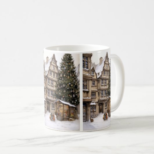 dorp kerstboom Mok (Voorkant rechts)