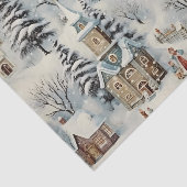  dorp Kerstwinter Ephemera Tissuepapier (Detail)
