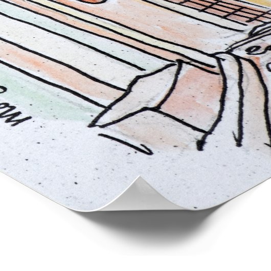 dorp Mougins | Provence, Zuid-Frankrijk Poster (Hoek)