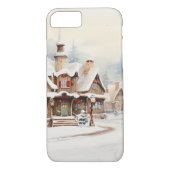 Dorp op een kerstdag Case-Mate iPhone case (Achterkant)
