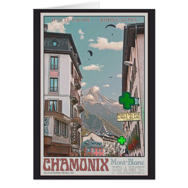 Dorp van Chamonix (wit) (Voorkant)