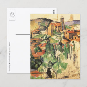 Dorp van Gardanne door Paul Cezanne,  kunst Briefkaart