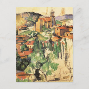 Dorp van Gardanne door Paul Cezanne, kunst Briefkaart