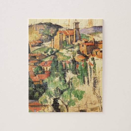 Dorp van Gardanne door Paul Cezanne, kunst Legpuzzel (Verticaal)