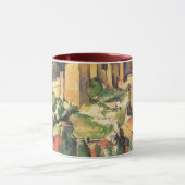 Dorp van Gardanne door Paul Cezanne,  kunst Mok (Midden)