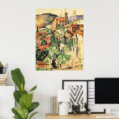 Dorp van Gardanne door Paul Cezanne,  kunst Poster (Thuiskantoor)