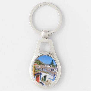 dorp waterverf sleutelhanger