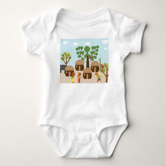 Dorpen in Afrika Romper (Voorkant)
