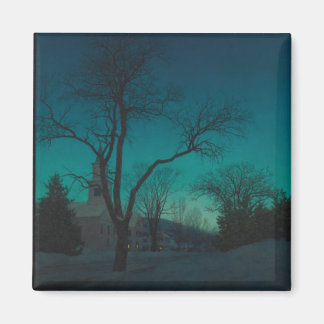 Dorpskerk bij Dusk Magnet Magneet