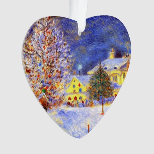 Dorpskern in de winter ornament (voorkant)