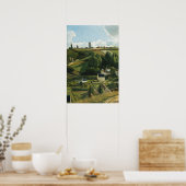  dorpslandschapsschilderkunst poster (Keuken)