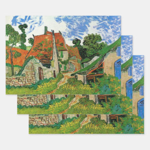 Dorpstraat van Vincent van Gogh Inpakpapier Vel