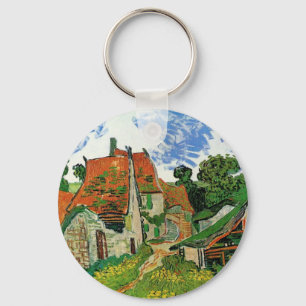 Dorpstraat van Vincent van Gogh Sleutelhanger