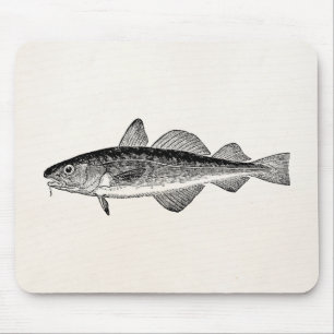  Dorse Fish - Marine Fishing Sjabloon Blank Muismat