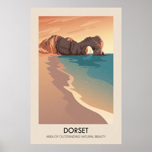 Dorset AONB Travel Poster (Devant)