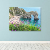 Dorset Durdle Door vue impression de toile (Insitu (Plancher de Bois))