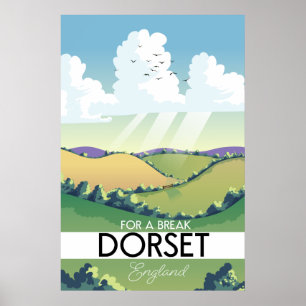Dorset England reisposter Poster