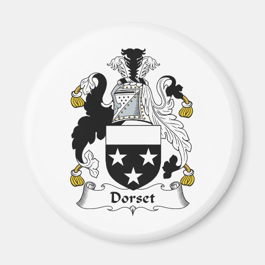 Dorset Family Crest Magneet (Voorkant)