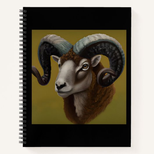 Dorset Horn Ram Notitieboek (Voorkant)